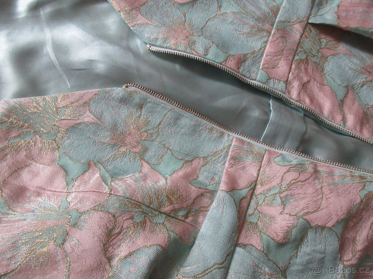 Tyrkysové elegantní šaty - 6