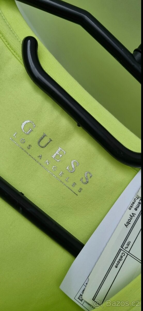 Světlezelené dámské tričko Guess - 6