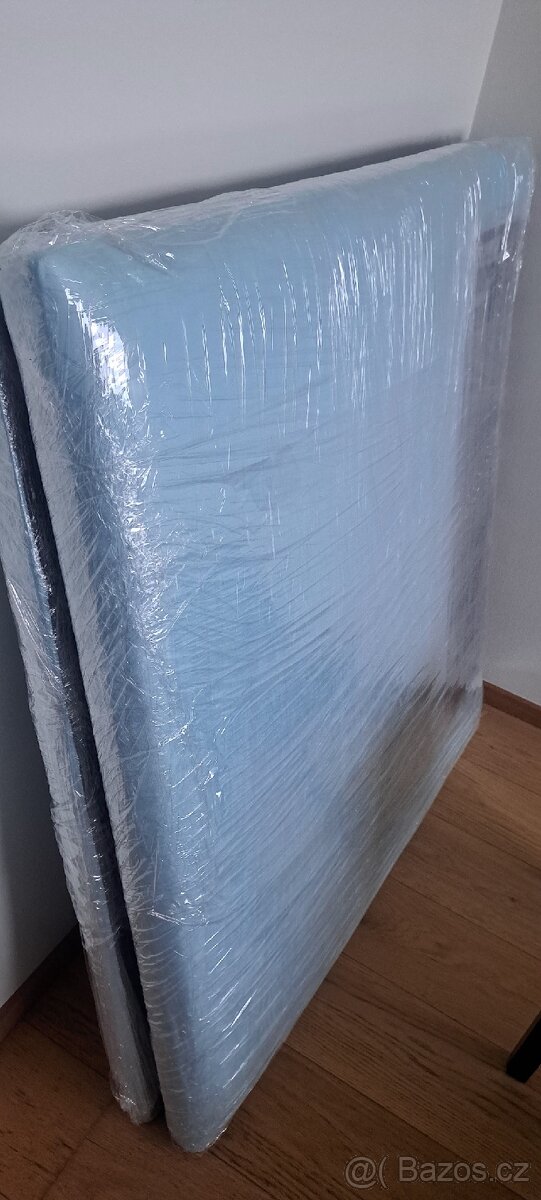 2x jednolůžková postel 100x200 - světle modrá - 6