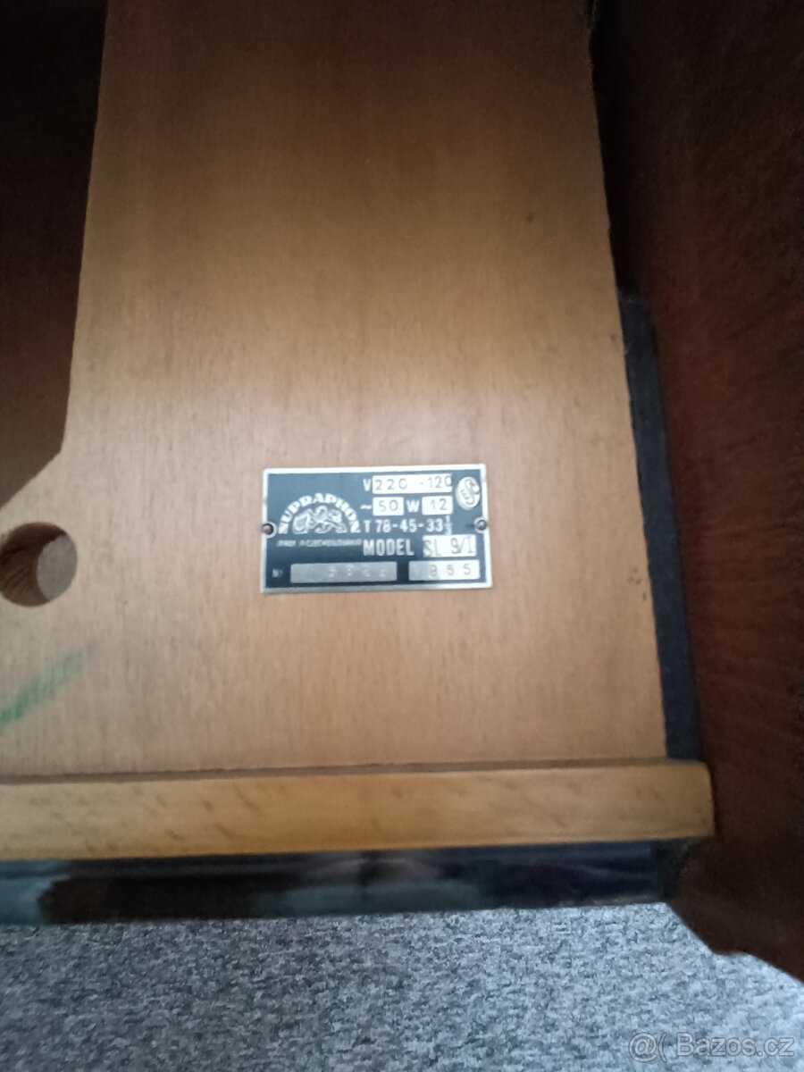 Skříň na gramofon - Supraphon - 6