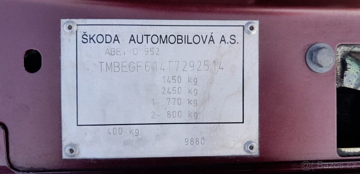 ŠKODA FELICIA 1,6 GLX (VÝVOZNÍ VERZE) - NOVÁ CENA - 6