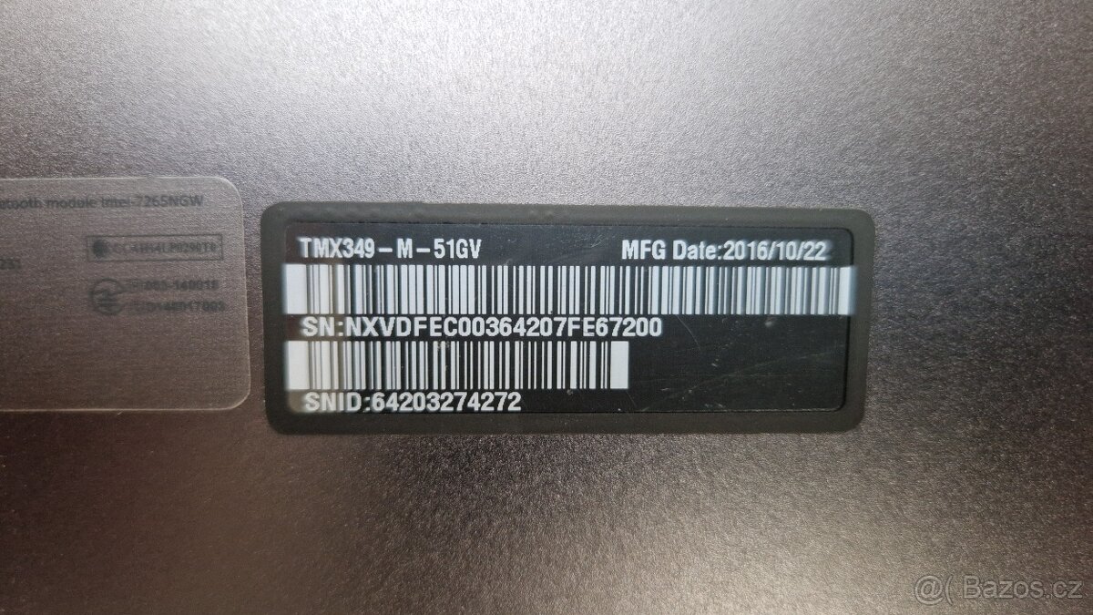 Acer TravelMate X349 na náhradní díly - 6