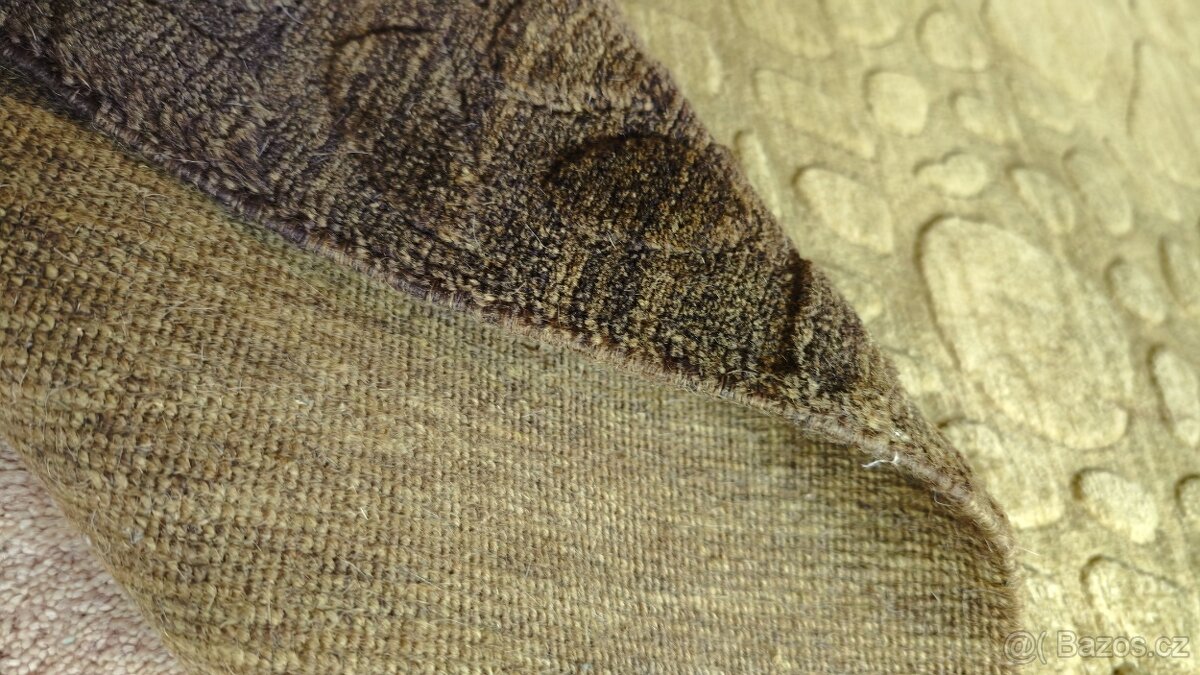 Vlněný koberec Shadow – zelená / olivově zelená - 6