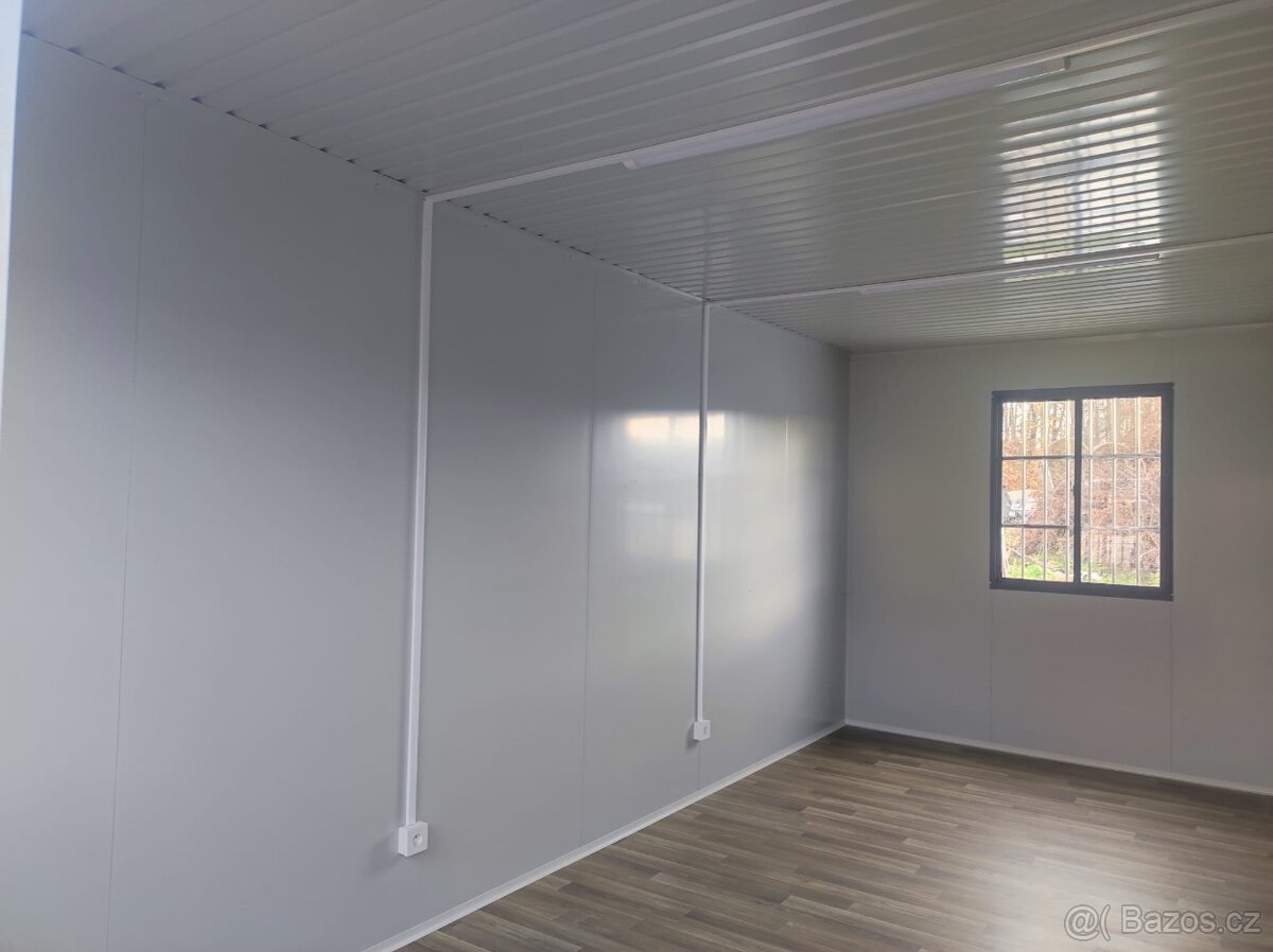 tavební buňka 6×3 m s tepelnou izolací a elektroinstalací - 6