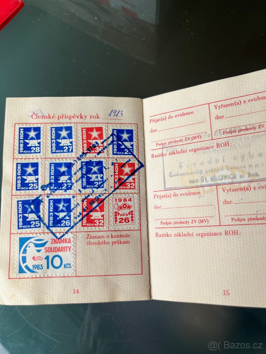 Sběratelský komplet – 138 členských průkazů ROH - 6