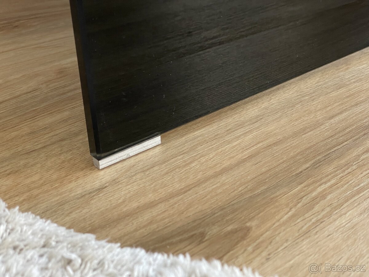 Luxusní konferenční stůl černé sklo - 6