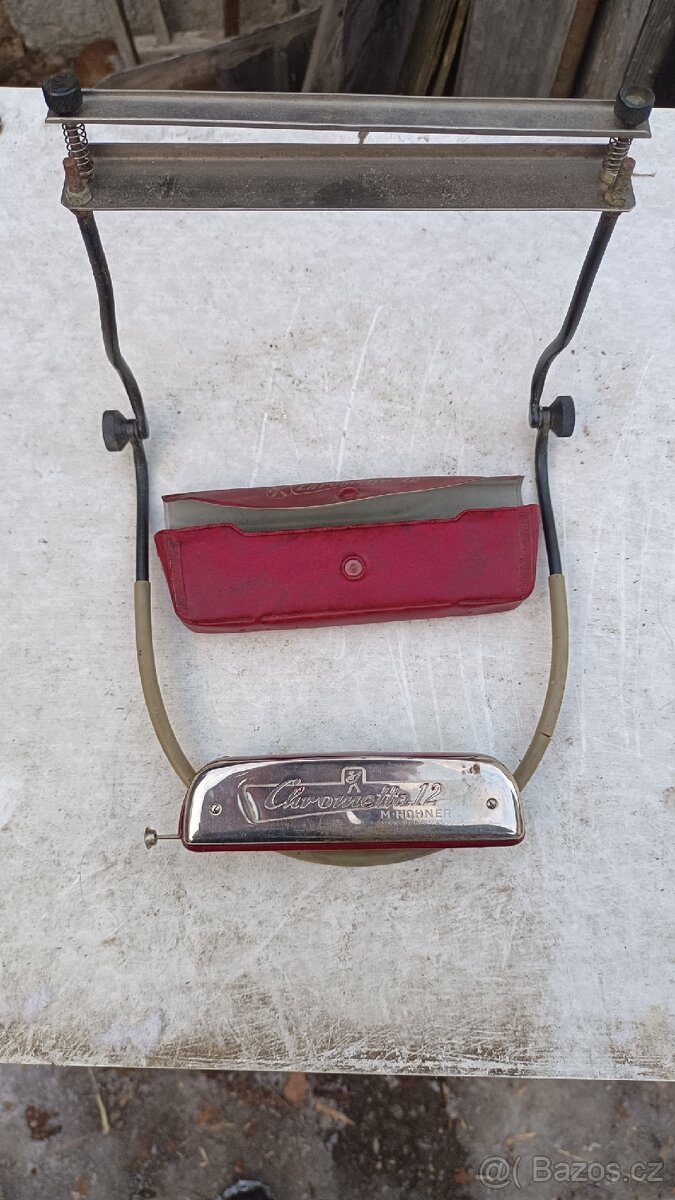 Harmonika Chrometta 12 + Ladička - 6