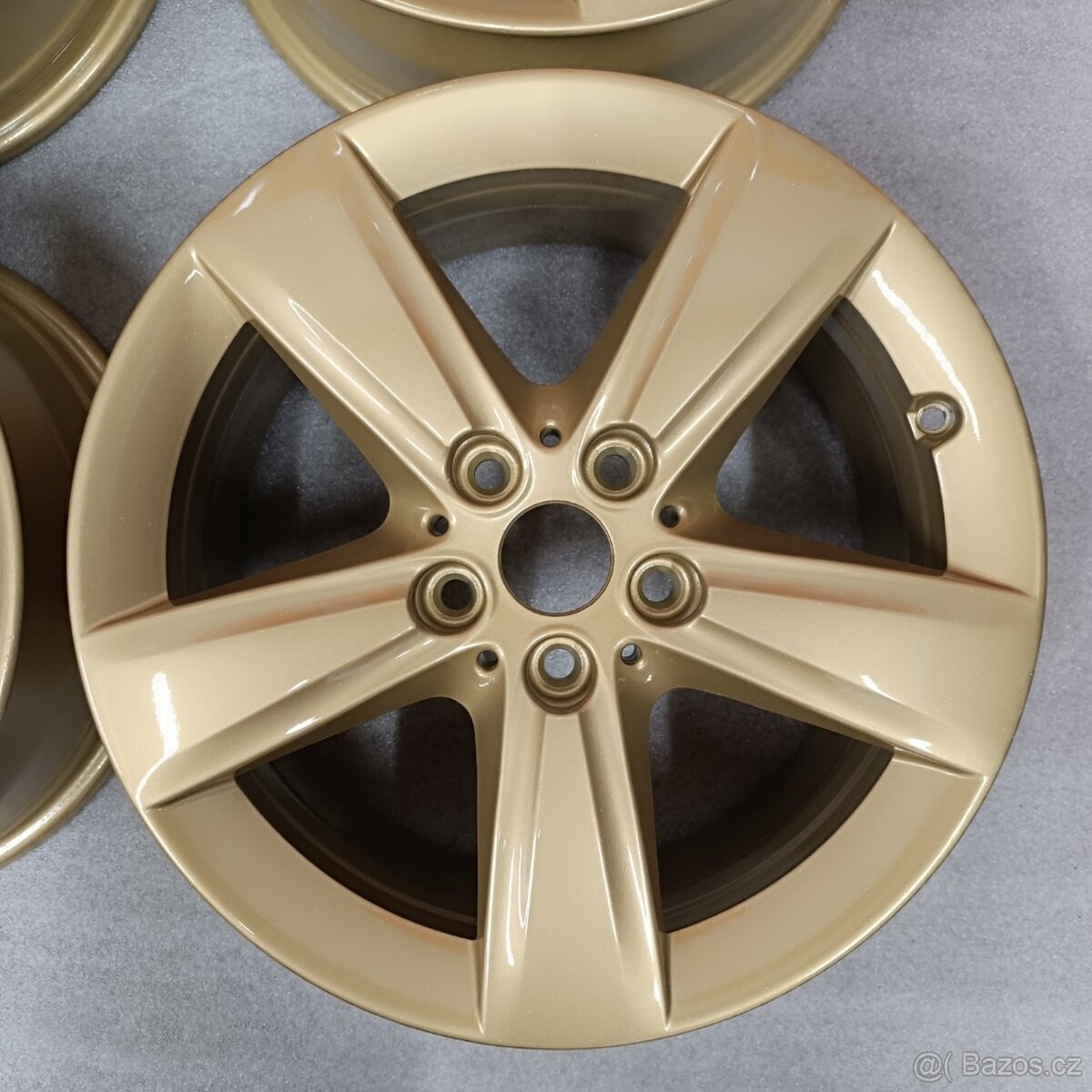 Alu kola BMW 7,5Jx17'' , 5x112 , ET54 TOP zlatá... - 6