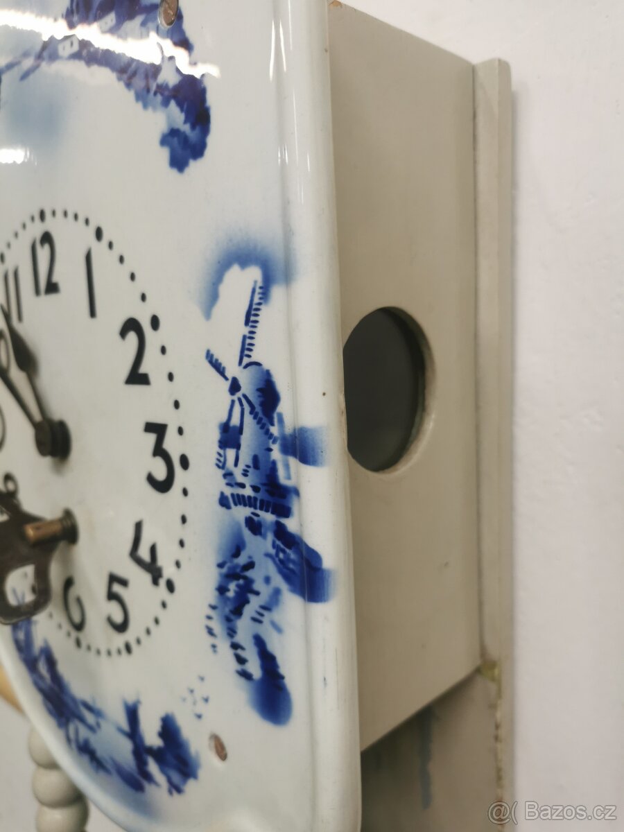 Porcelánové kuchyňské hodiny. - 6