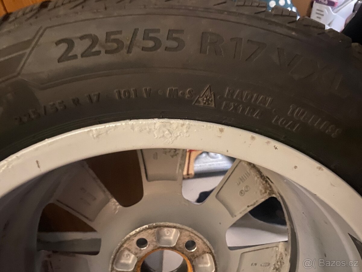Alu kola 17” 5x112 Audi a zimní pneu 225/55/R17 - 6