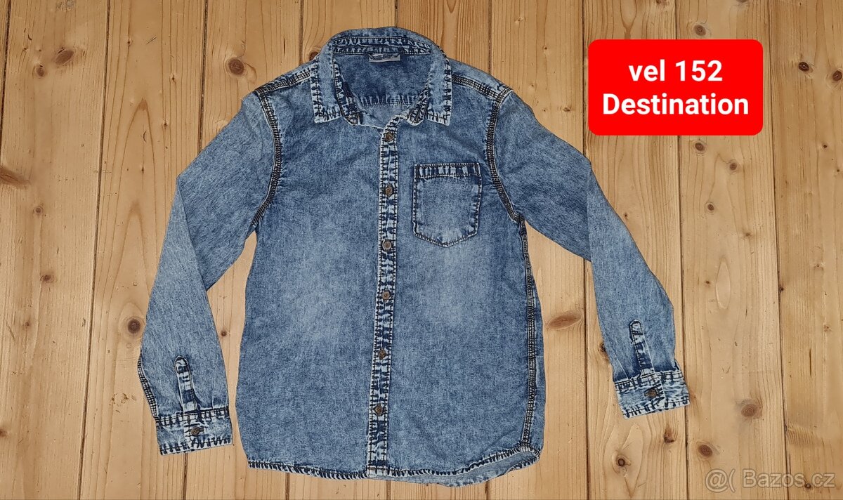 Vel 152-158 trička,rifle,bundy,košile.... - 6