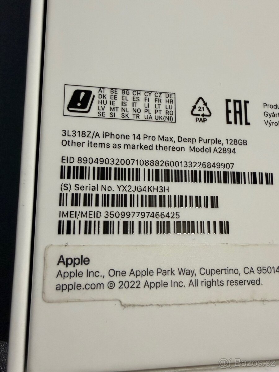 Apple iPhone 14 Pro Max 128GB Deep Purple - 6