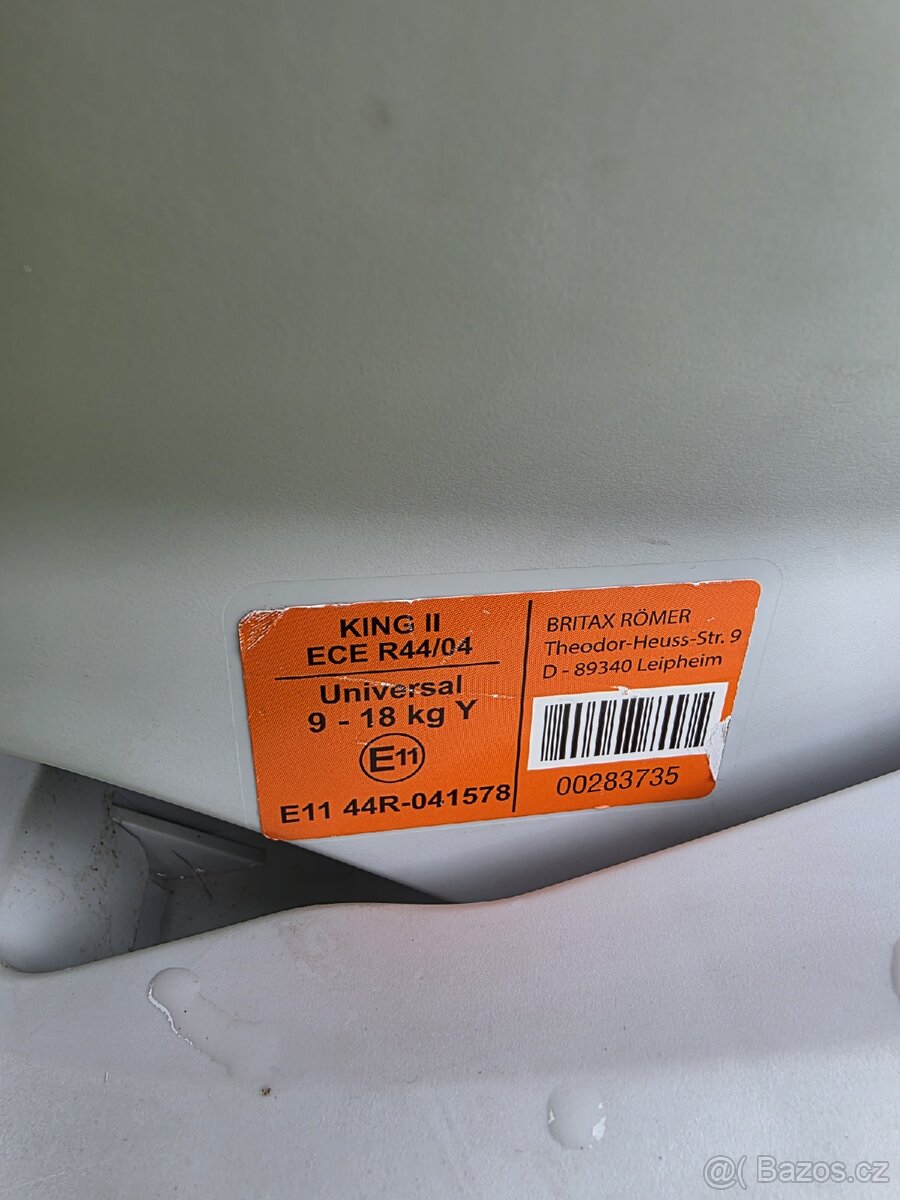 Autosedačka Britax römer king 2 - 6