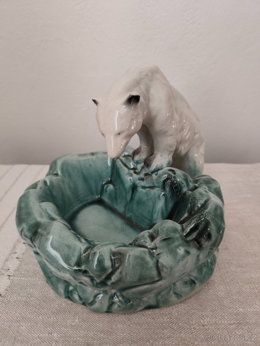 Ditmar urbach medveď popelník misa porcelánová soška - 6