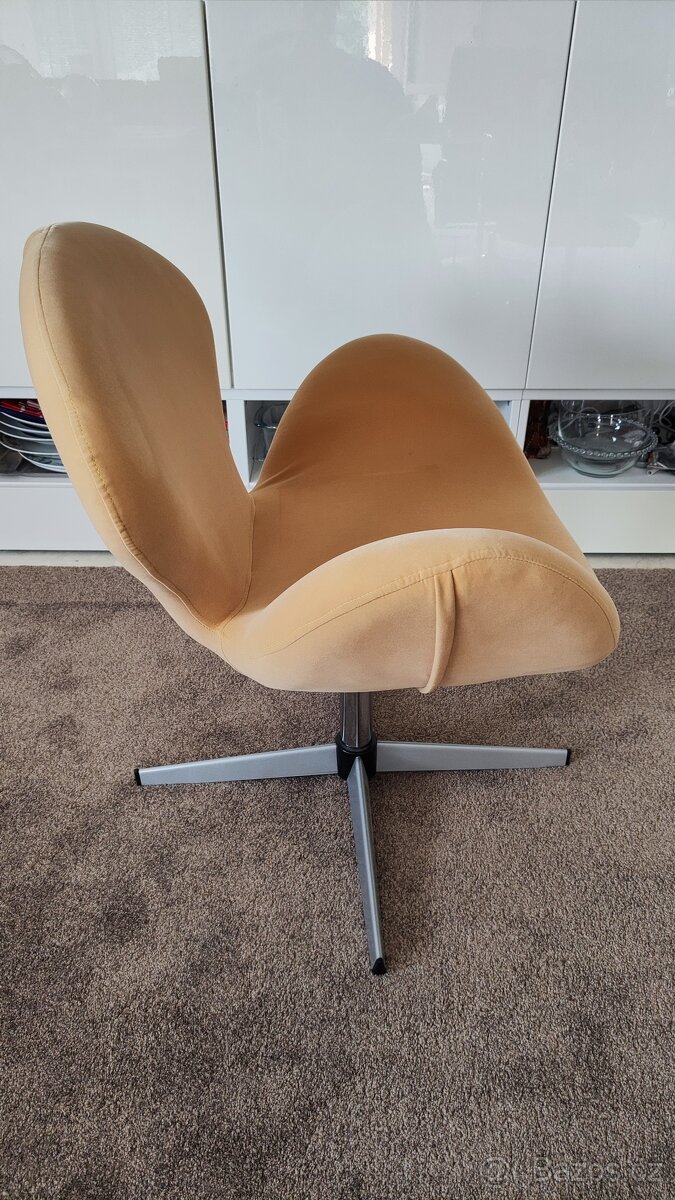 Designová otočná křesla SWAN, neprosezená, levně - 6