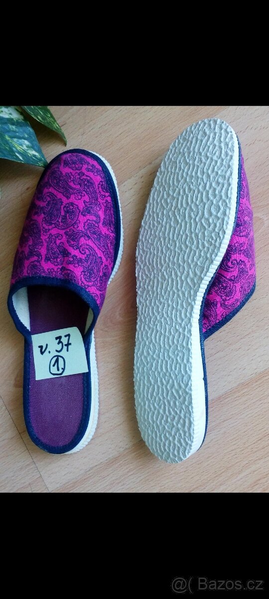 Retro pantofle na chození "po dvorku" - 6