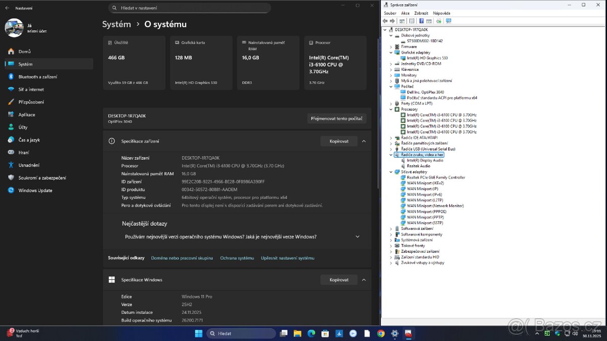 PC Dell Optiplex 3040, monitor Philips, bezdrátová klávesnic - 6