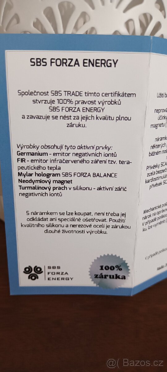 Energetický náramek SBS Forza Energy - 6