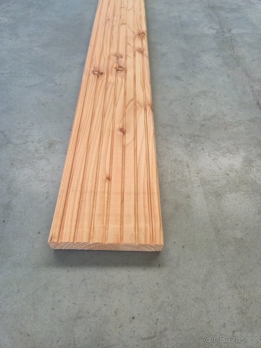 Terasová prkna modřín, 27x143x3000 mm, 649 Kč/m2 - 6