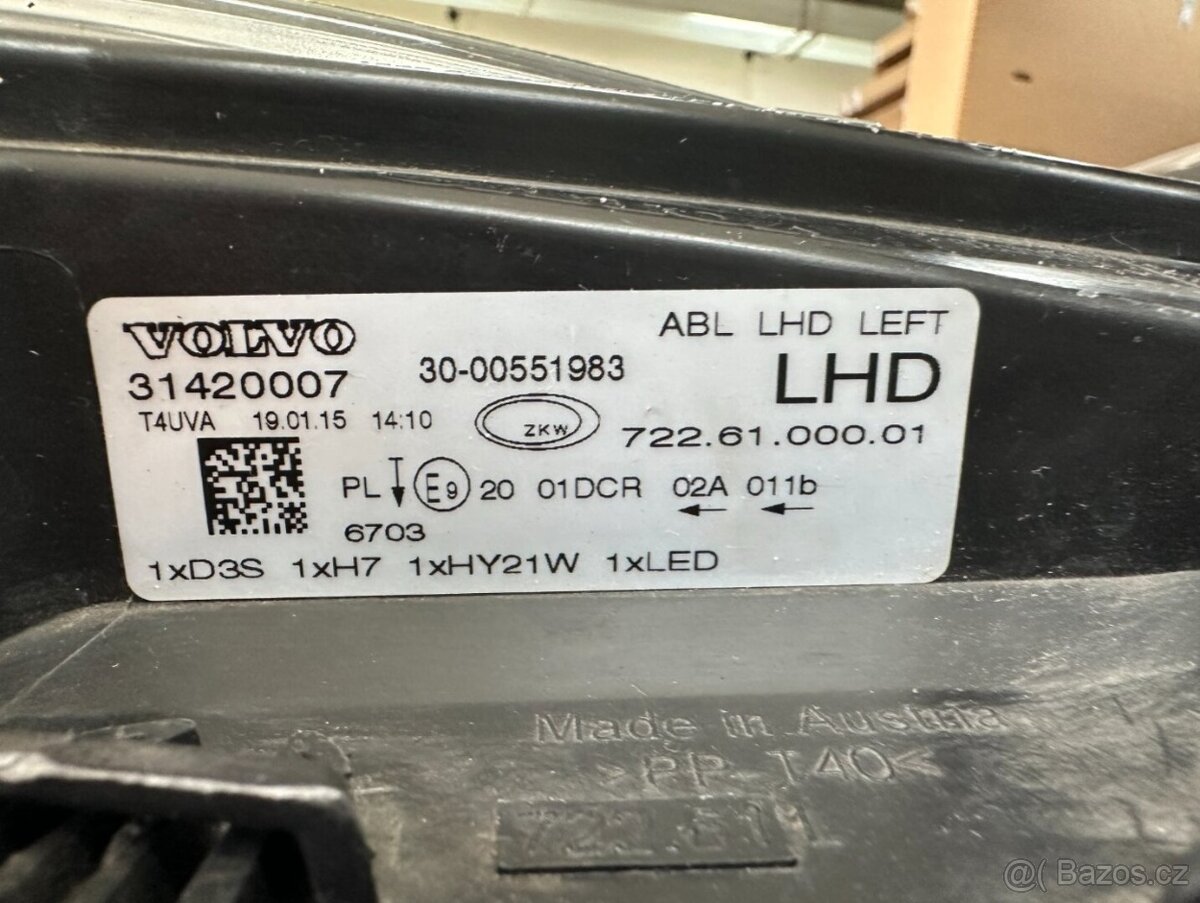 Levé přední světlo VOLVO V40/ V40 CC - 6