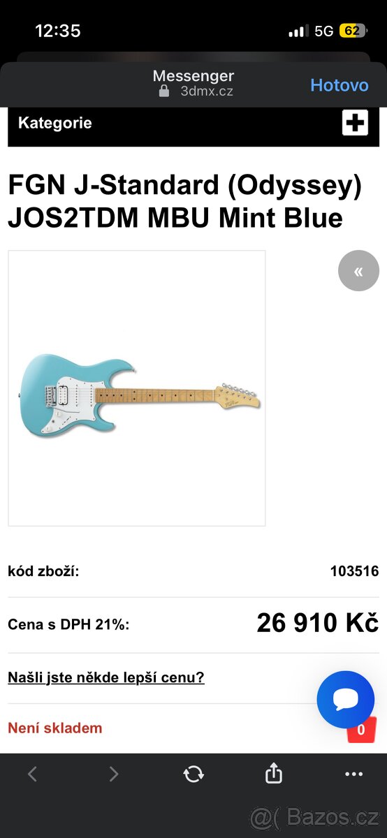 Fgn J-standard odyssey JOS2TDM MBU Mint Blue - 6