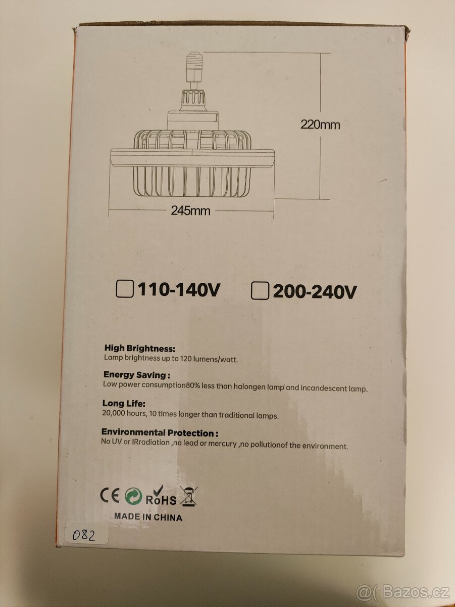 #082 LED stropné svetlo E27 – 2500 lm (3 režimy) - 6