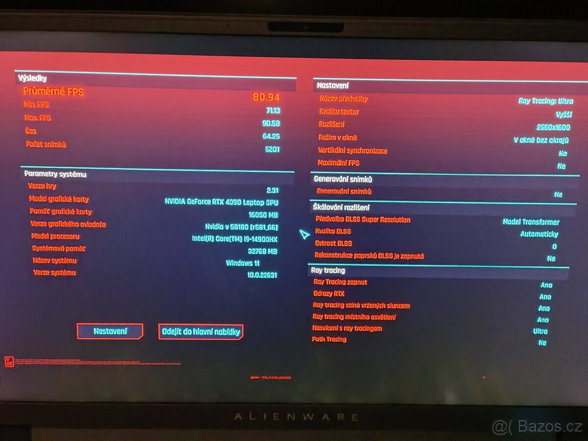 Dell Alienware M18 R2 z RTX 4090, 4TB SSD - 6