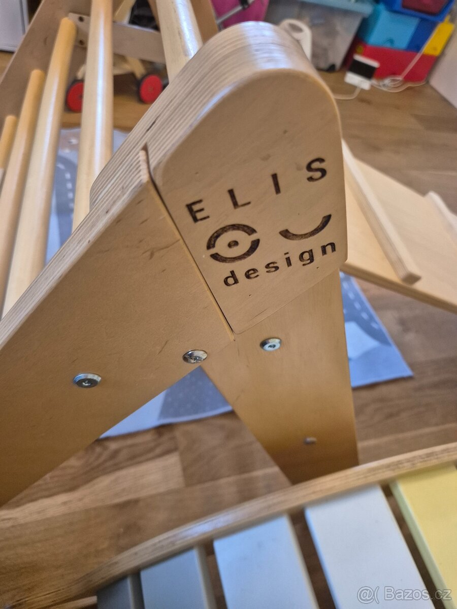 Montessori set XL piklerove trojúhelník houpačka skluzavka - 6