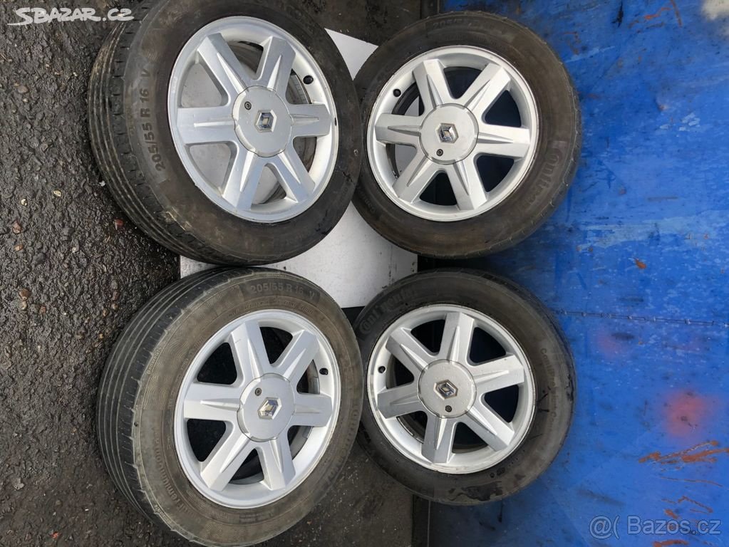 Alu kola orig Renault 5x108-letní pneu-Continental - 6