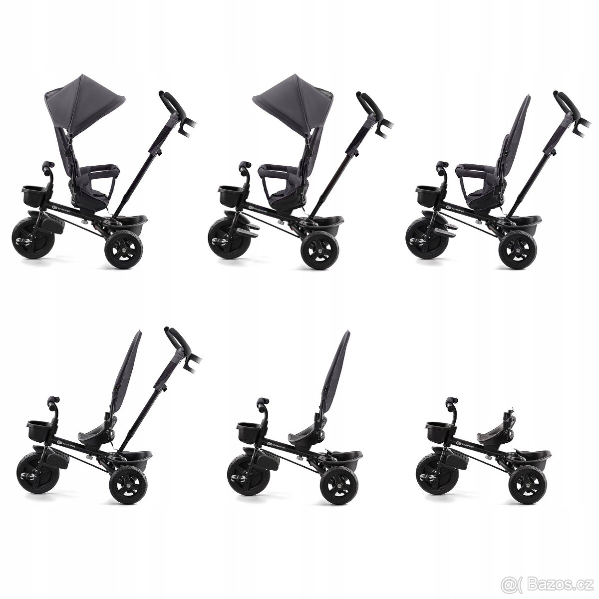 Tříkolka s kočárkem 6v1 Kinderkraft - používaná minimálně - 6