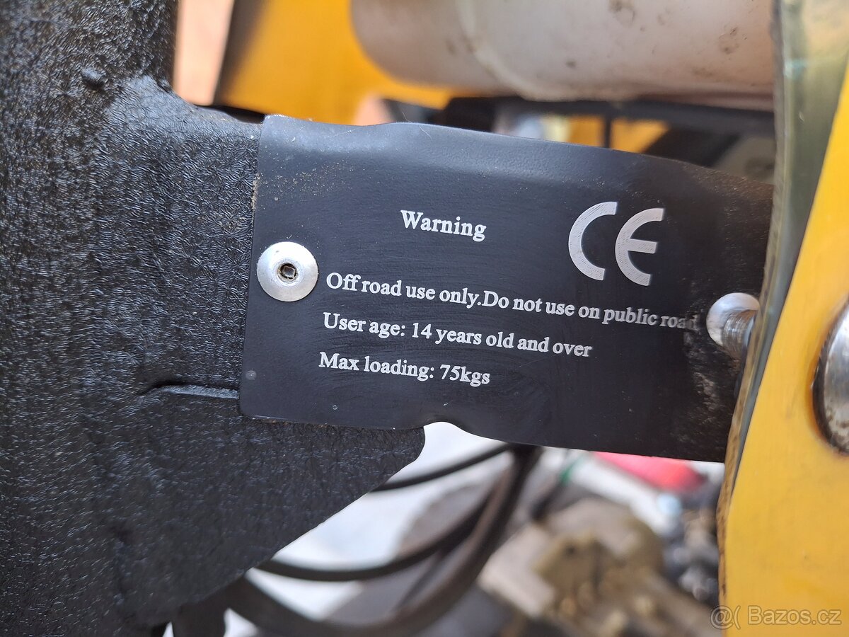 Dětská benzínova motorka 2T 49ccm. - 6