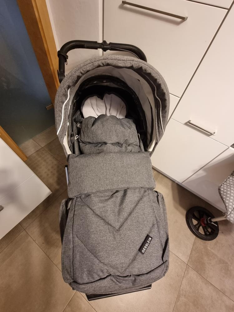 SLEVA-Kočárek Gesslein F6 Air+ ,kožené madlo, C1-Lift taška - 6