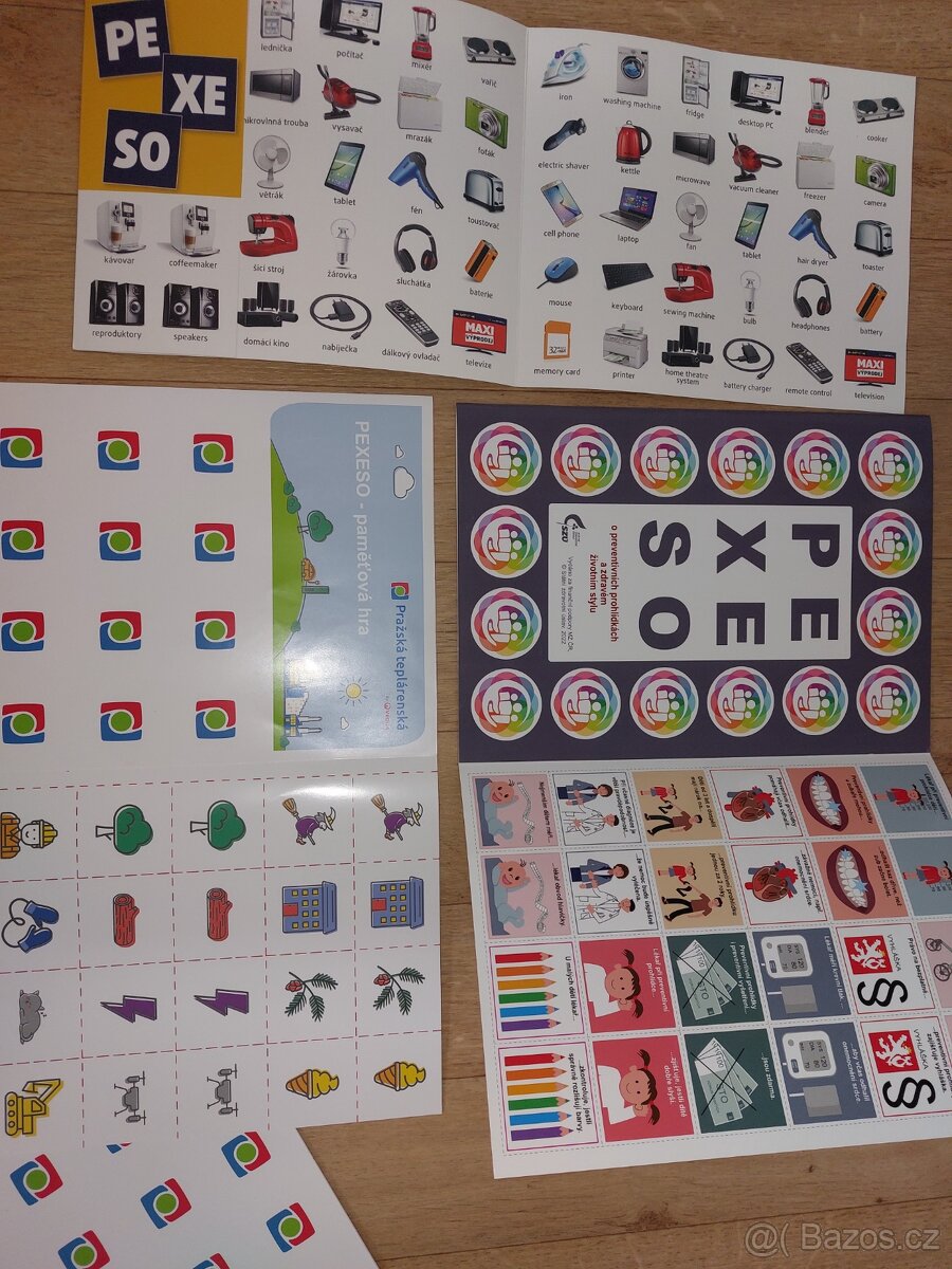 Pexeso nové, nerozstříhané, různé - 6