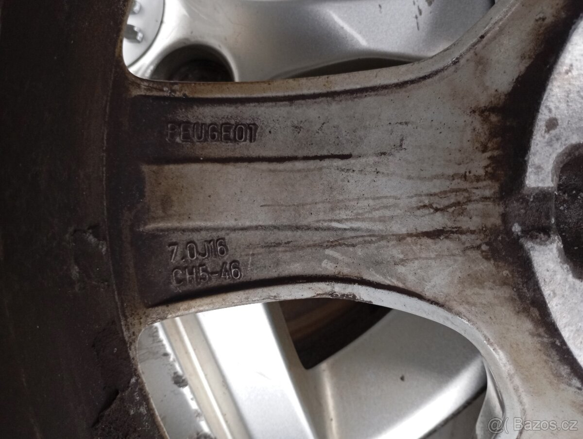 originální alu kola peugeot 5x108 r16 - 6