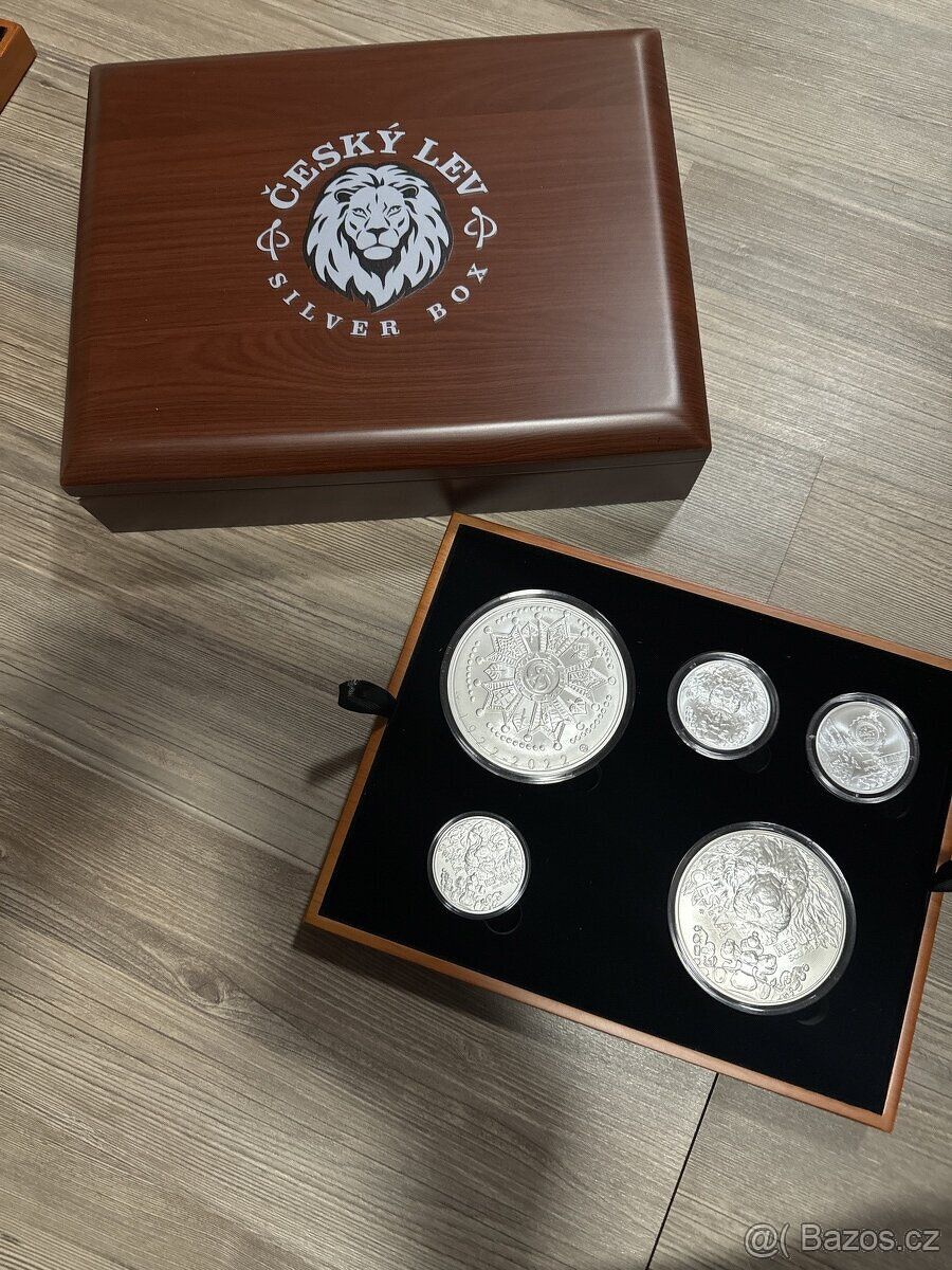 Luxusní Etue na stříbrné mince 1oz a 2oz Český lev - 6