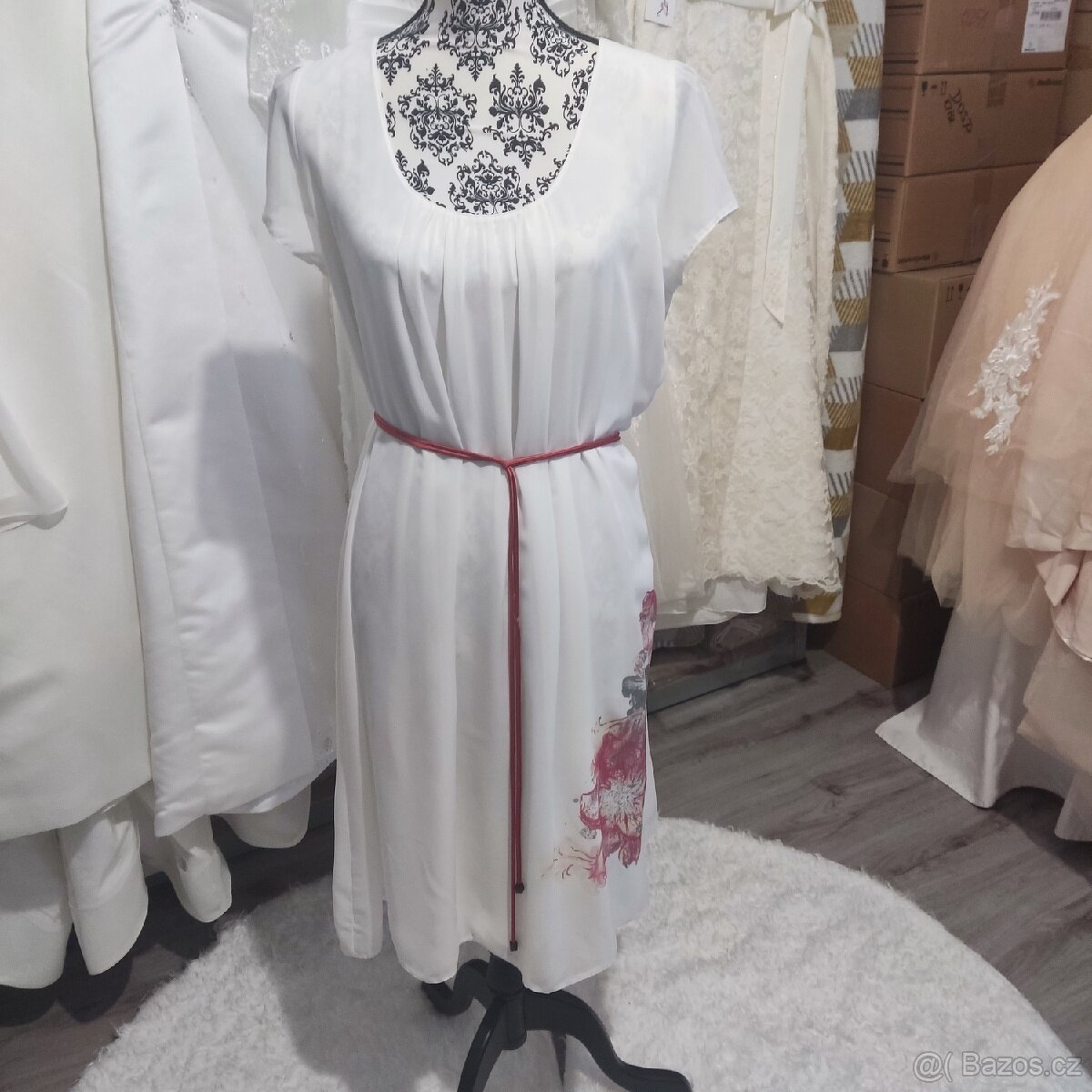 Popůlnoční, letní, těhotenské, slávnostní šaty vel. 44 - 6