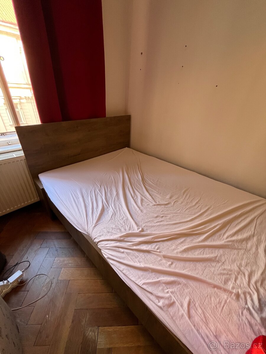 Manželská postel 140x200cm + rošt - 6