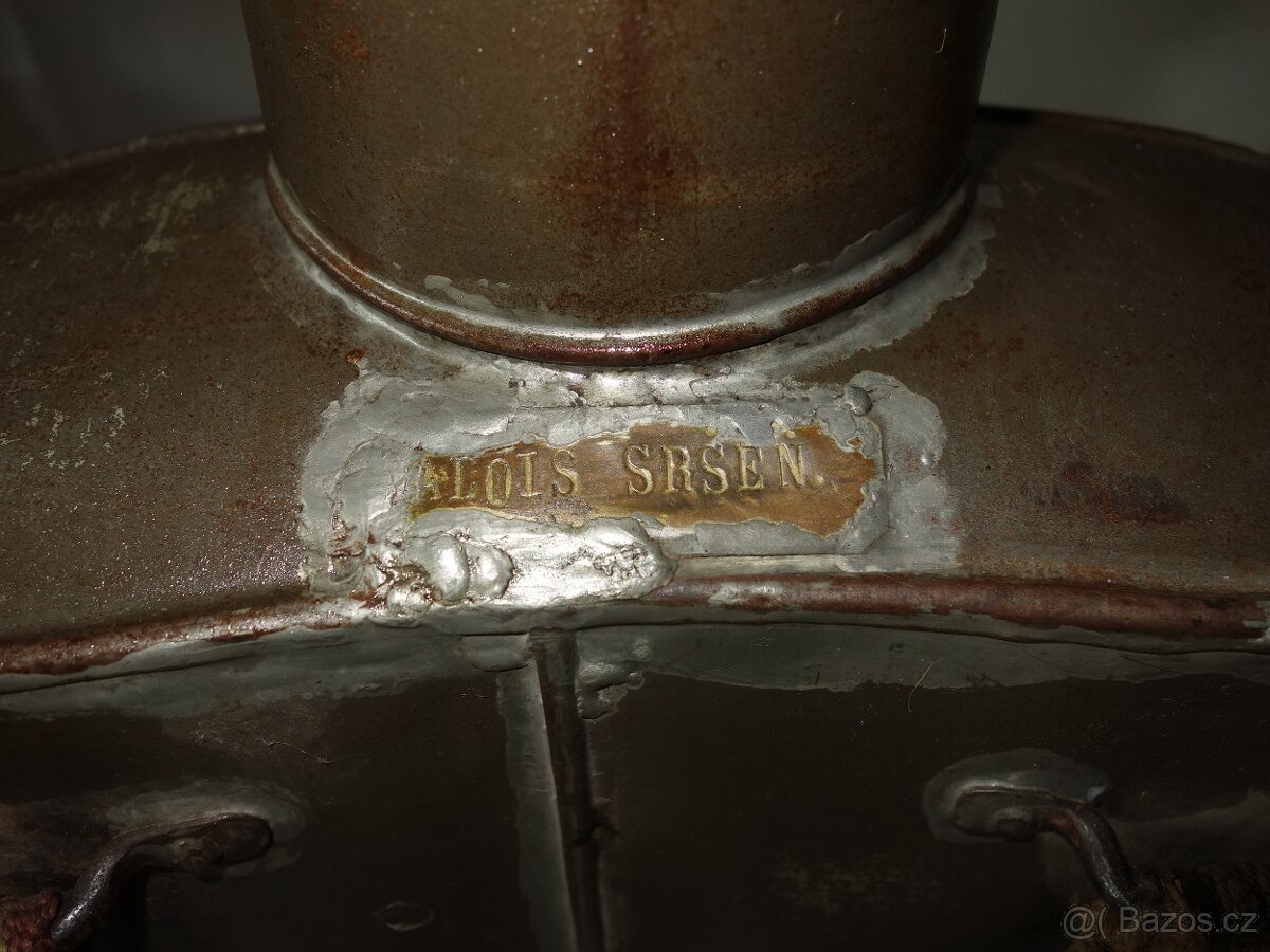 Plechové vědro vojenské ?, konvice na mléko na záda č.2 - 6