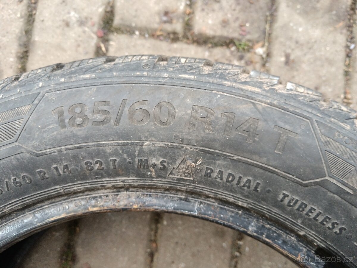 185/60/14 zimní pneu - CENA ZA SADU - 6