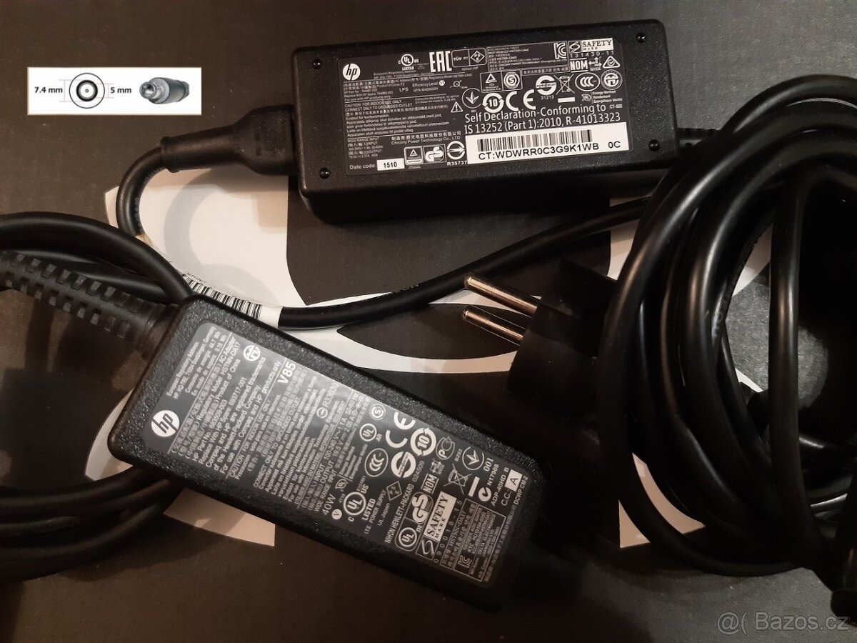 10+1 nabíječka zdroj adaptér HP 65w 7,4mm x 5mm - 6