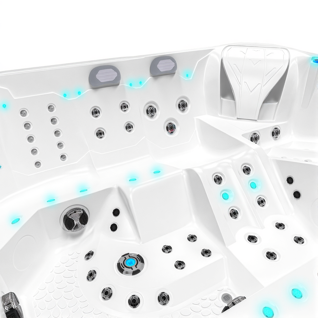 Luxusní vířivka pro 9 osob – TOP výbava, BALBOA, extra izola - 6