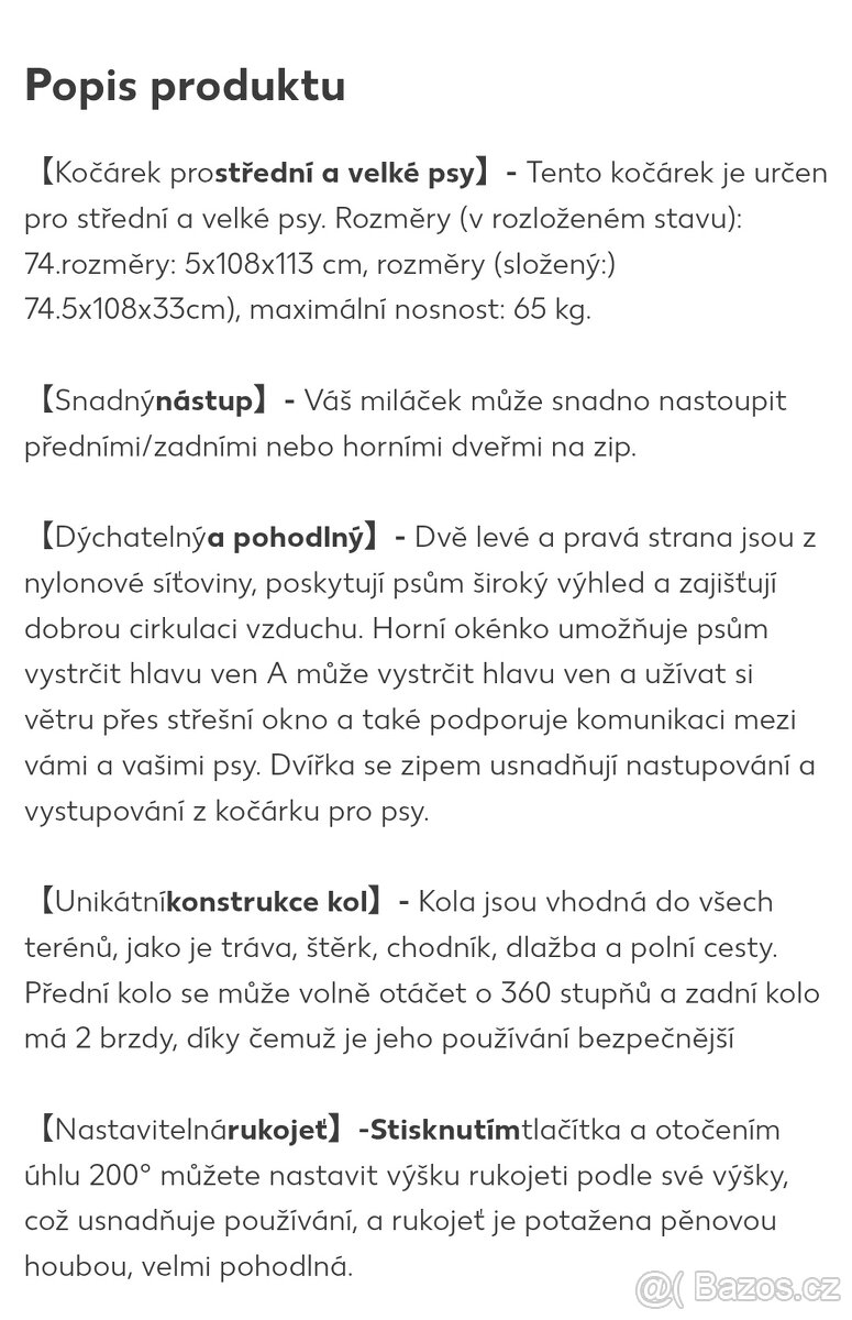 Kočárek pro psy - 6