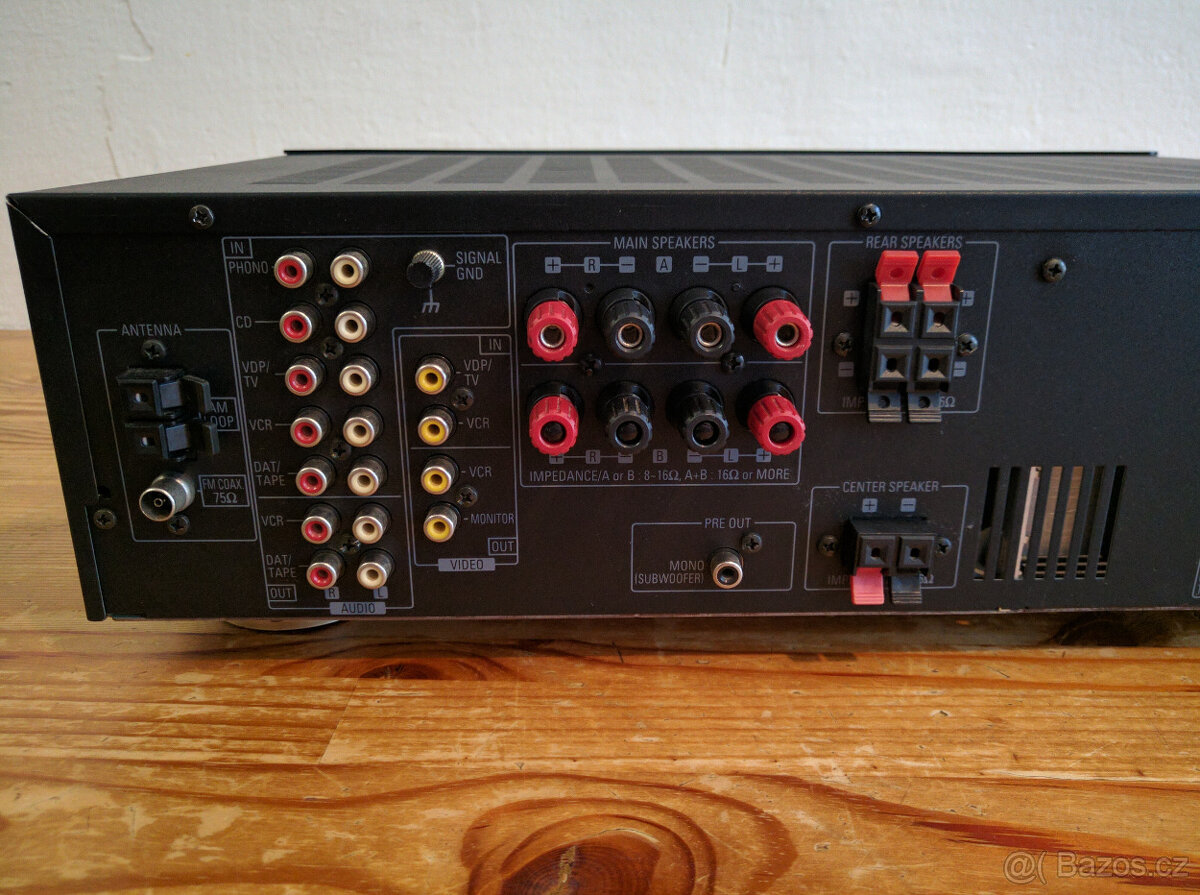 Receiver Denon AVR-600RD 2 x 50W/8Ω RMS - 6