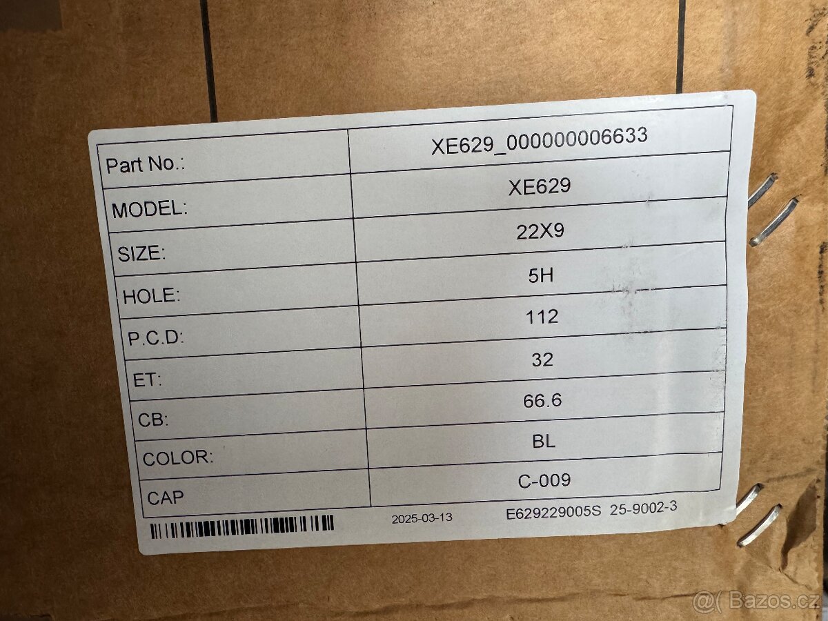 Mercedes R22 Brabus 5x112 S class W223 9J 10,5J - 6