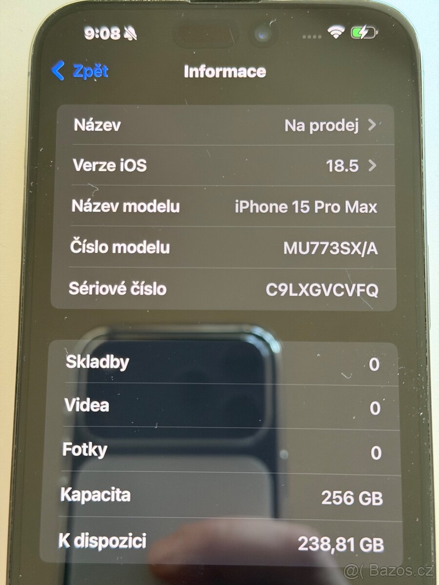 iPhone 15 Pro Max 256GB modrý titan - 6