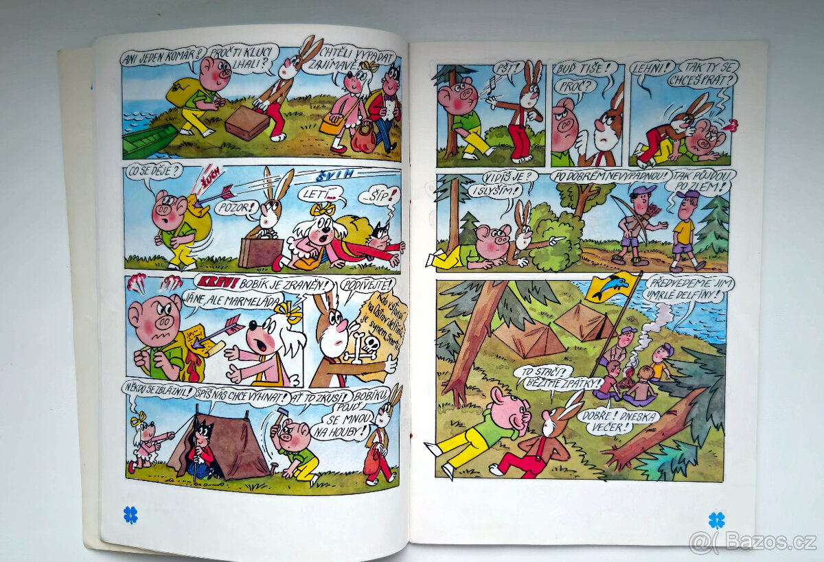 Čtyřlístek č. 130 - Ostrov delfínů - Original - NELUŠTĚNÝ - 6