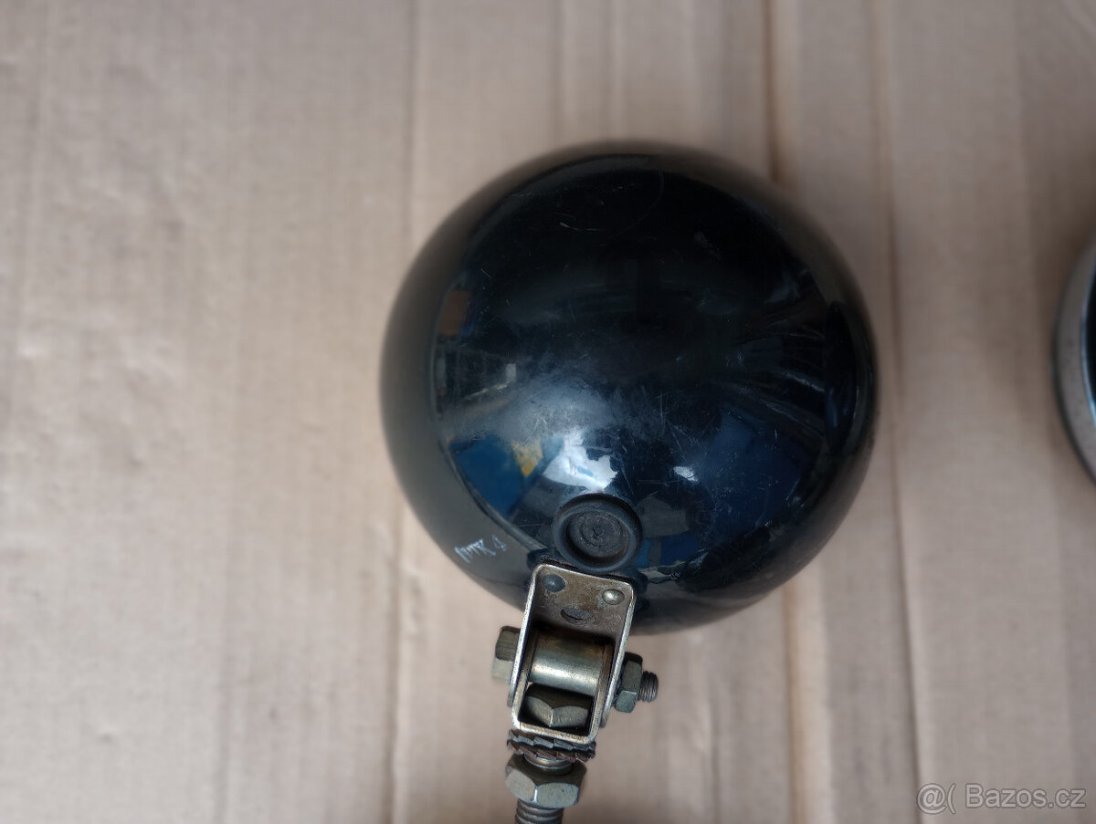 Mlhovky kovové kulaté PAL, černé, nepoužité - 6