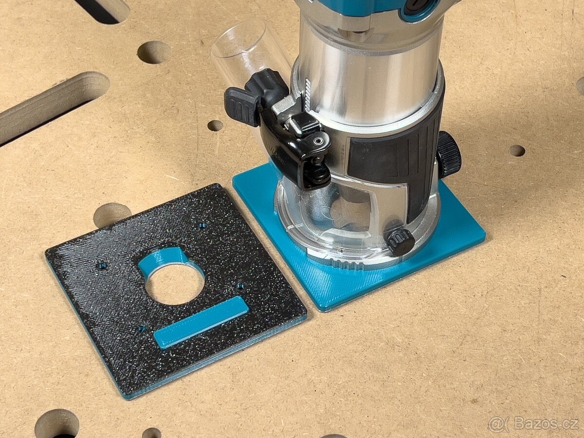 Štvorcová základňa 100x100 mm pre Makita RT0702C - 6