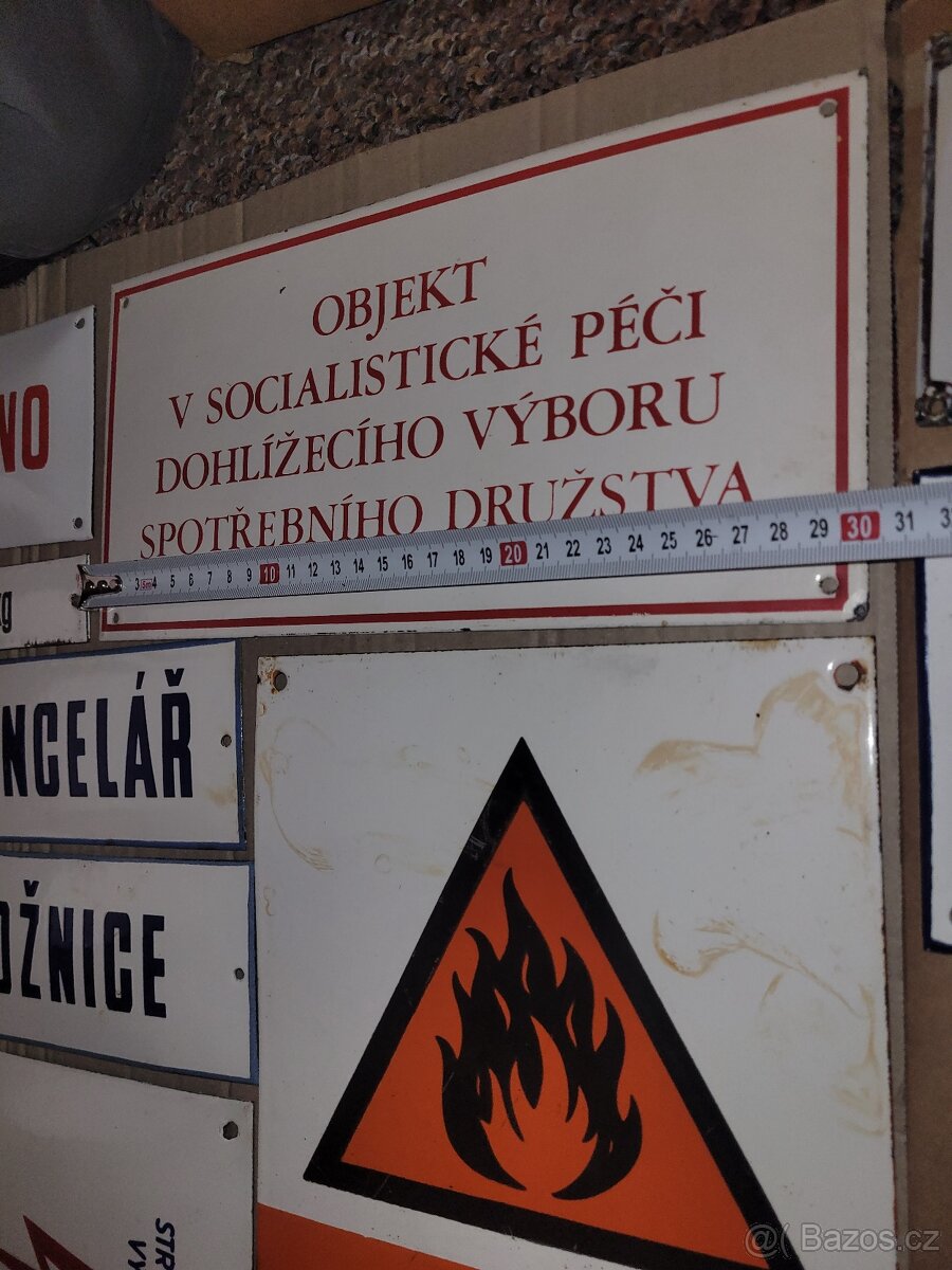 Smaltovaná cedule tabule tabulka - 6