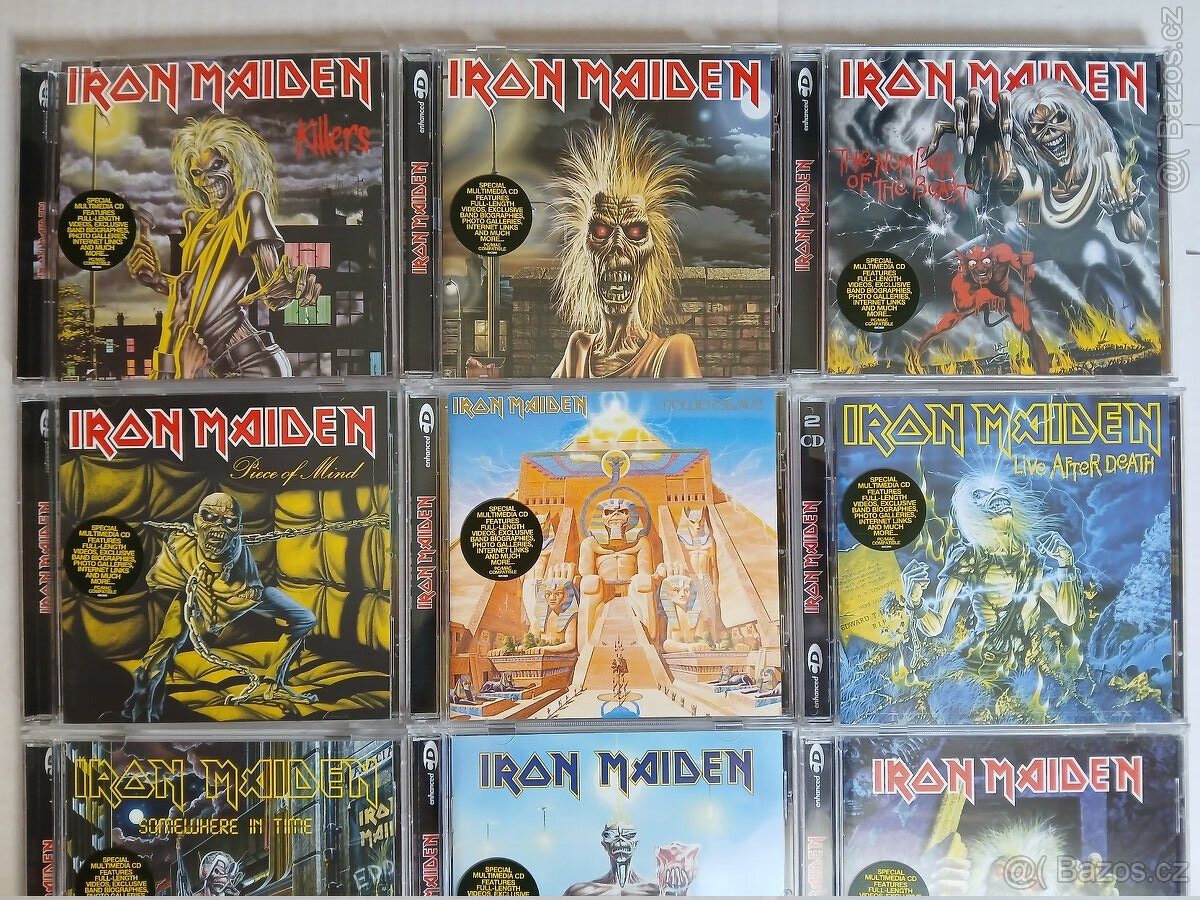 🇬🇧 IRON MAIDEN 🇬🇧 – 10 ks CD NEHRANÉ - TOP STAV - 6